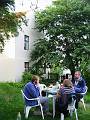 Akureyri, Abendessen im Garten