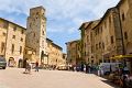 Piazza della Cisterna, San Gimignano